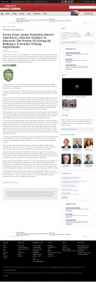 Forex Peace Army Strongly Believes in Tithing - As Featured in Charlotte Business Journal Forex Peace Army - Charlotte Business Journal - discover power of giving