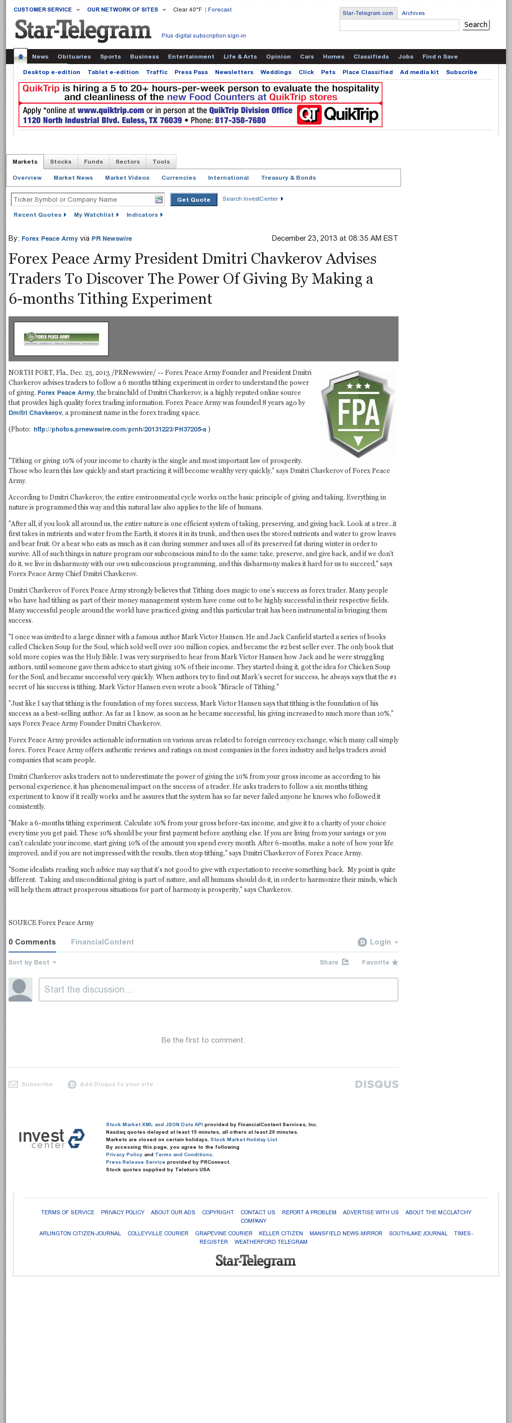 Secret news weapon forex peace army