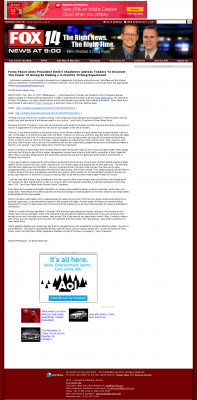 Forex Peace Army Strongly Believes in Tithing - As Featured in KFJX-TV FOX-14 (Pittsburg, KS) Forex Peace Army - KFJX-TV FOX-14 (Pittsburg, KS) - discover power of giving