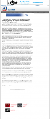 Forex Peace Army Strongly Believes in Tithing - As Featured in KTEN NBC-10 (Denison, TX) Forex Peace Army - KTEN NBC-10 (Denison, TX) - discover power of giving