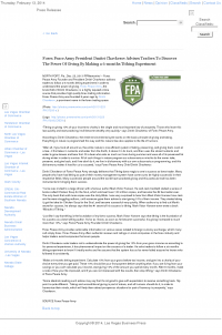 Forex Peace Army Strongly Believes in Tithing - As Featured in Las Vegas Business Press Forex Peace Army - Las Vegas Business Press - discover power of giving