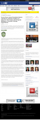 Forex Peace Army Strongly Believes in Tithing - As Featured in Los Angeles Business from bizjournals Forex Peace Army - Los Angeles Business from bizjournals - discover power of giving