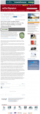 Forex Peace Army Strongly Believes in Tithing - As Featured in Olympian (Olympia, WA) Forex Peace Army - Olympian (Olympia, WA) - discover power of giving