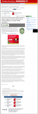 Forex Peace Army Strongly Believes in Tithing - As Featured in Pasadena Star-News (Pasadena, CA) Forex Peace Army - Pasadena Star-News (Pasadena, CA) - discover power of giving