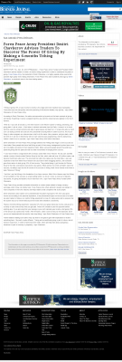Forex Peace Army Strongly Believes in Tithing - As Featured in San Antonio Business Journal Forex Peace Army - San Antonio Business Journal - discover power of giving