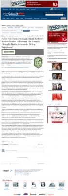 Forex Peace Army Strongly Believes in Tithing - As Featured in The Sun News (Myrtle Beach, SC) Forex Peace Army - The Sun News (Myrtle Beach, SC) - discover power of giving