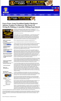 Forex Peace Army Strongly Believes in Tithing - As Featured in WDAM NBC-7 (Hattiesburg-Laurel, MS) Forex Peace Army - WDAM NBC-7 (Hattiesburg-Laurel, MS) - discover power of giving