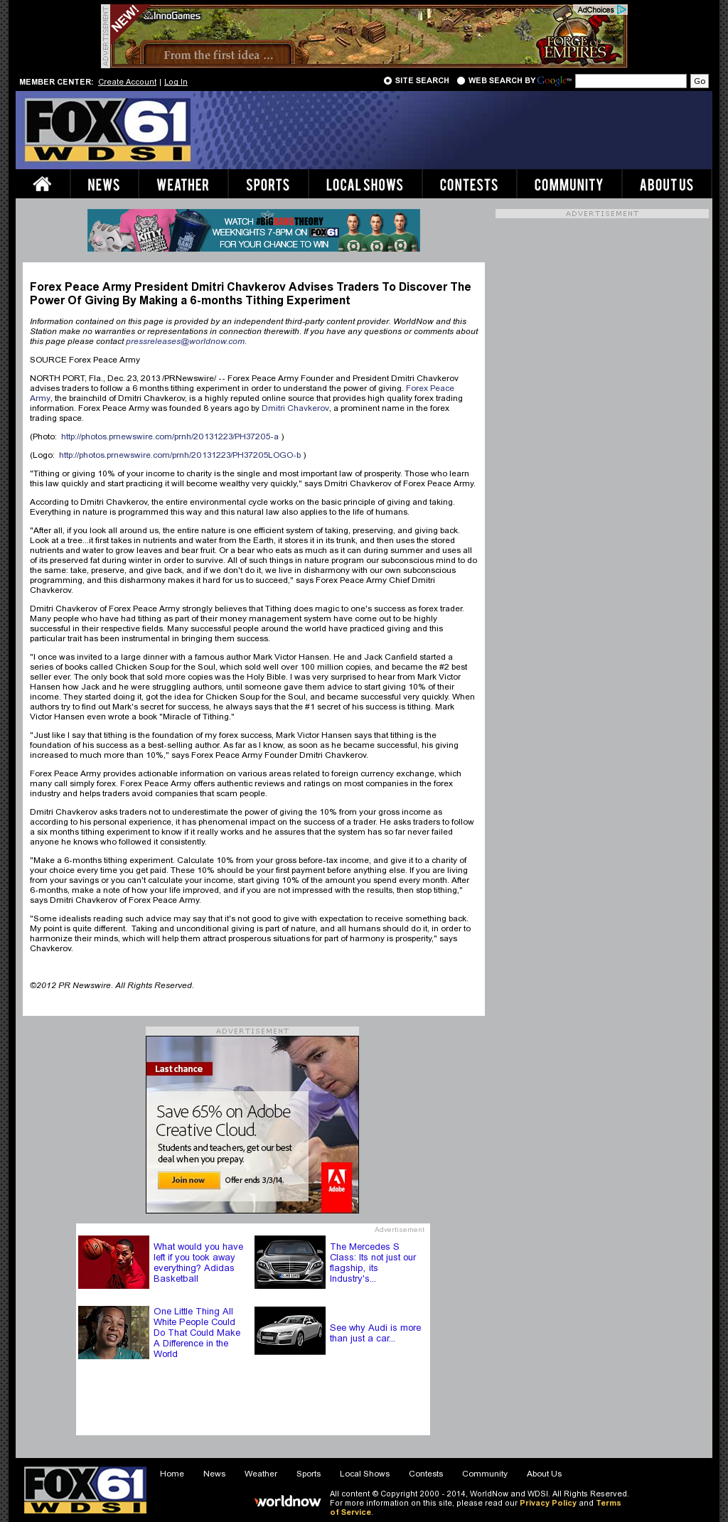 Secret news weapon forex peace army