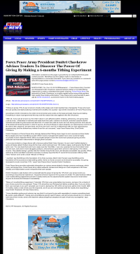 Forex Peace Army Strongly Believes in Tithing - As Featured in WMBF NBC-32 (Myrtle Beach, SC) Forex Peace Army - WMBF NBC-32 (Myrtle Beach, SC) - discover power of giving