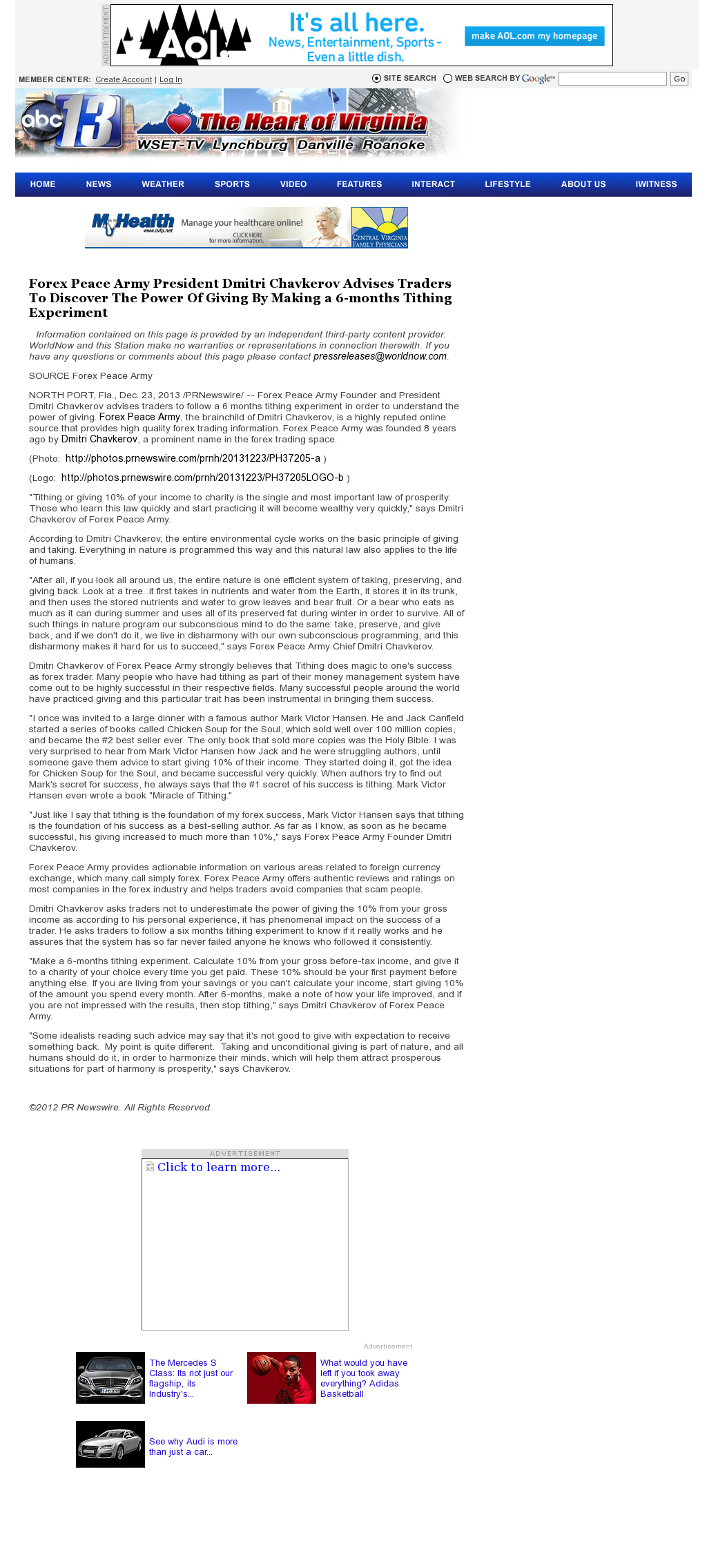 Secret news weapon forex peace army