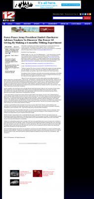 Forex Peace Army Strongly Believes in Tithing - As Featured in WSFA NBC-12 (Montgomery, AL) Forex Peace Army - WSFA NBC-12 (Montgomery, AL) - discover power of giving