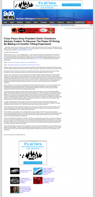 Forex Peace Army Strongly Believes in Tithing - As Featured in WWTV-TV CBS-9 (Cadillac, MI) Forex Peace Army - WWTV-TV CBS-9 (Cadillac, MI) - discover power of giving