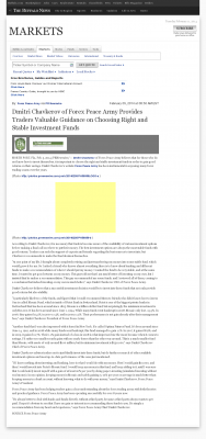 Dmitri Chavkerov for Investors about Stable Funds - As Featured in Buffalo News (Buffalo, NY) Dmitri Chavkerov - Buffalo News (Buffalo, NY) - considering stable investment options