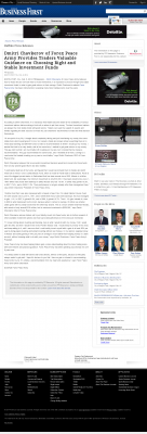 Dmitri Chavkerov for Investors about Stable Funds - As Featured in Business First of Buffalo Dmitri Chavkerov - Business First of Buffalo - considering stable investment options