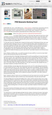 Dmitri Chavkerov for Investors about Stable Funds - As Featured in Inside Banking Dmitri Chavkerov - Inside Banking - considering stable investment options
