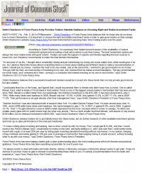 Dmitri Chavkerov for Investors about Stable Funds - As Featured in Journal of Common Stock Dmitri Chavkerov - Journal of Common Stock - considering stable investment options