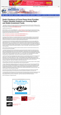 Dmitri Chavkerov for Investors about Stable Funds - As Featured in KATV-TV ABC-7 (Little Rock, AR) Dmitri Chavkerov - KATV-TV ABC-7 (Little Rock, AR) - considering stable investment options