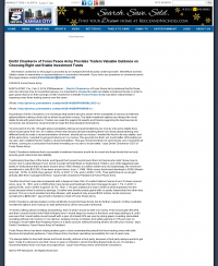 Dmitri Chavkerov for Investors about Stable Funds - As Featured in KCTV-TV CBS-5 (Kansas City, MO) Dmitri Chavkerov - KCTV-TV CBS-5 (Kansas City, MO) - considering stable investment options