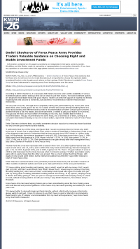 Dmitri Chavkerov for Investors about Stable Funds - As Featured in KFRE-TV CW-59 (Fresno, CA) Dmitri Chavkerov - KFRE-TV CW-59 (Fresno, CA) - considering stable investment options