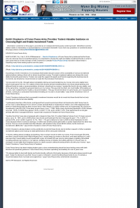 Dmitri Chavkerov for Investors about Stable Funds - As Featured in KPHO-TV CBS-5 (Phoenix, AZ) Dmitri Chavkerov - KPHO-TV CBS-5 (Phoenix, AZ) - considering stable investment options
