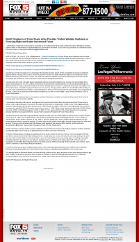 Dmitri Chavkerov for Investors about Stable Funds - As Featured in KVVU-TV FOX-5 (Las Vegas, NV) Dmitri Chavkerov - KVVU-TV FOX-5 (Las Vegas, NV) - considering stable investment options