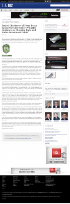 Dmitri Chavkerov for Investors about Stable Funds - As Featured in Los Angeles Business from bizjournals Dmitri Chavkerov - Los Angeles Business from bizjournals - considering stable investment options