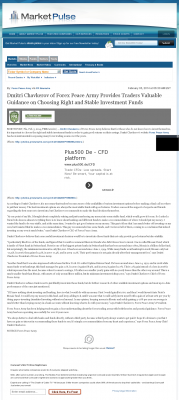 Dmitri Chavkerov for Investors about Stable Funds - As Featured in Market Pulse Dmitri Chavkerov - Market Pulse - considering stable investment options
