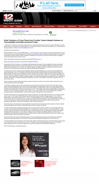 Dmitri Chavkerov for Investors about Stable Funds - As Featured in WBOY-TV NBC-12 (Clarksburg, WV) Dmitri Chavkerov - WBOY-TV NBC-12 (Clarksburg, WV) - considering stable investment options
