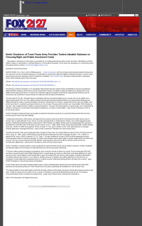 Dmitri Chavkerov for Investors about Stable Funds - As Featured in WFXR-TV FOX-21/27 (Roanoke, VA) Dmitri Chavkerov - WFXR-TV FOX-21/27 (Roanoke, VA) - considering stable investment options