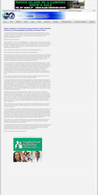 Dmitri Chavkerov for Investors about Stable Funds - As Featured in WLNE-TV ABC-6 (Providence, RI) Dmitri Chavkerov - WLNE-TV ABC-6 (Providence, RI) - considering stable investment options