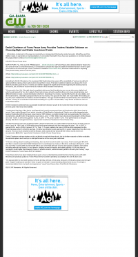Dmitri Chavkerov for Investors about Stable Funds - As Featured in WLTZ-TV CW-38 (Columbus, GA) Dmitri Chavkerov - WLTZ-TV CW-38 (Columbus, GA) - considering stable investment options